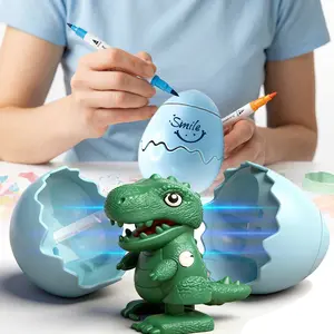 Wind-Up Dinosaur Hatching Egg Toy, Clockwork Walking Dinosaur Surprise Egg, Reusable DIY Easter Basket Stuffer Gift for Kids Boys Girls tiktokshopspringglowup