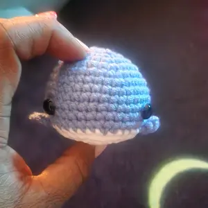 Amigurumi Whale Keychain