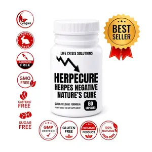 200 CAPSULES 2000 X MORE POTENT  NATURAL HERBAL FORMULA HSV 1 & HSV 2 &  SPECIALIST  MASTER HERBALIST ORGANIC WILDCRAFTED CAPSULES