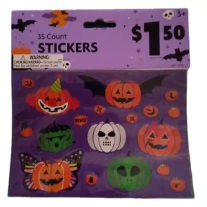 Halloween Stickers 35 Count with Pumpkins and Ghosts for Decoration