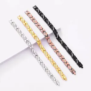 Trendy Copper Alloy Bracelet Set Smooth comfortable texture, fashionable stackable design, elegant daily wrist ornament, suitable for daily wear and all kinds of holiday gifts-MM1