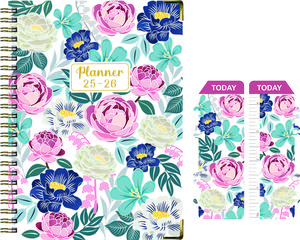 Teacher Planner 2025–2026 Back to School | July 2025–Jan 2026 Weekly Monthly Planner | A5 Spiral Bound with Tabs | Office & School Daily Planner, Dark Green