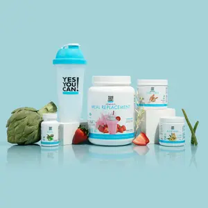 Yes You Can! Detox Plus Kit - Natural Detox System with Artichoke Broccoli Thistle Seed Extracts, Aloe Vera, High Fiber/ Meal Replacement, Shake Booster, Aloe vera, Detox Supplement