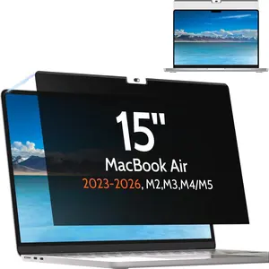Mamol Privacy Screen for MacBook Air 15 Inch 2023-2026 (M2 M3 M4 M5), Magnetic Removable Anti Glare Blue Light Filter Protector