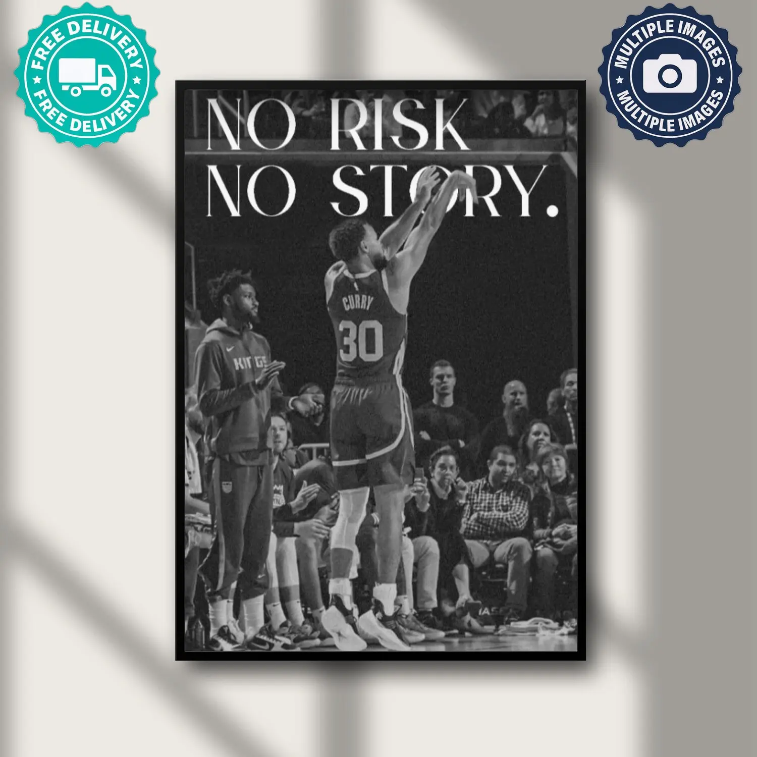 Steph Curry Poster, Motivational Poster, Sports Motivation Wall Art, Basketball Quote, Sports Decor, Inspirational Quote, Basketball Print