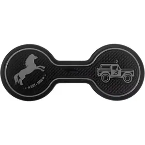 Ford Bronco 2021-2024 Cup Holder Coaster -  Beverage Coaster, Grey