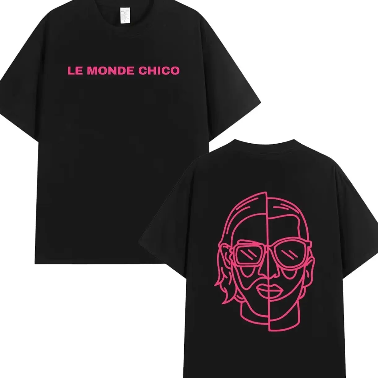 Le Monde Chico T Shirt French Rapper PNL Album Graphic Print T-shirt Men Women Hip Hop Fashion   Short Sleeve Tee Shirt J