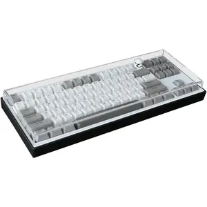 Acrylic Keyboard Dust Cover,96 Keys Transparent Mechanical Keyboard Protective Cover,Compatible with Computer Gaming Keyboards (14.57''x4.84''x0.87'')