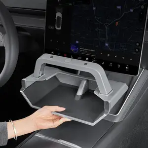 [ Tesla Organizer Box Pro ] Under Screen Storage Organizer Magnetic Center Console Organizer - Compatible with Tesla Model 3 Highland 2024-2026 & Model Y Juniper 2025-2026 Accessories [Not Fit 2017-2023 Model 3 & 2021-2024 Model Y]