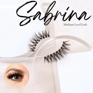 Sabrina 3D Fluffy Featherweight Mink Lashes – Soft, Wispy & Reusable