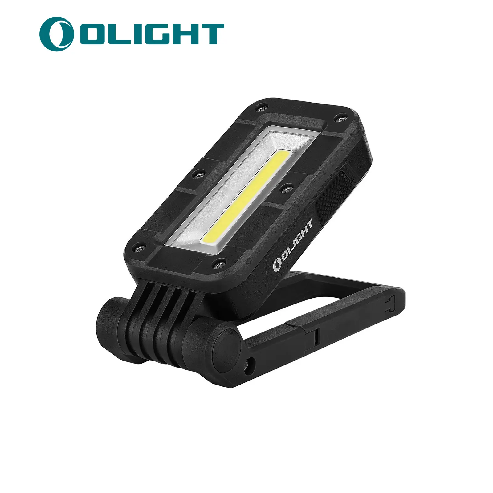 OLIGHT Swivel 400 Lumens LED Compact Rechargeable Magnetic COB Work Light, Adjustable Stand with Magnetic Base and Hanging Hook, 90 Hours Lasting Powe