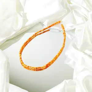 Spiny Oyster Healing Necklace – Orange/Red for Vitality, Creativity & Passion | 925 Sterling Silver, Adjustable 16–18"