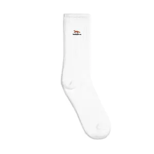 Embroidered Fox Socks