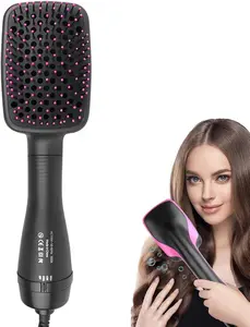 Hair Dryer Brush Blow Dryer Brush in One, 3 in 1 One Step Hair Dryer and Styler, Negative Ion Hair Straightener Hot Air Styling Tool for Straightening Drying Smoothing [2025]