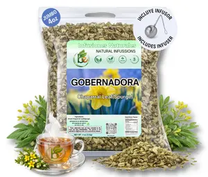 VIRAL Gobernadora Tea (Chaparral Leaf) – 4 oz Loose Leaf Herbal Tea – 100% Natural, Vegan, Caffeine-Free – Traditional Herb for Wellness – Includes Stainless Steel Tea Infuser Ball