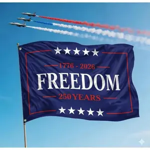 Freedom 250th Anniversary American Flag 3x5 Feet, Freedom 1776-2026 Usa Flag for Independence Day Celebration, Patriotic Decoration, Decorative Banner, Wall Decor Flags, Yard Sign Banner