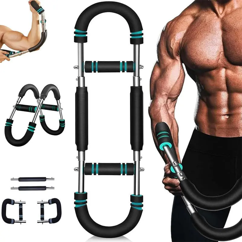 Twister Arm Trainer Exercise Equipment, Heavy-Duty Steel Adjustable Resistance Tool, Grip Strengthener for Arm & Chest Workouts, Home Gym Accessory
