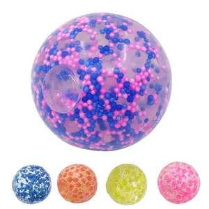 Soft Squeeze Stress Ball Premium Eco-Friendly TPR Material Portable Decompression Toy for Adults Children Assorted Colors 5.2cm Diameter