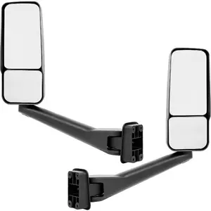 HECASA Rear View Mirror Pair Compatible with 2003-2009 Chevy Chevrolet Kodiak C4500 GMC Topkick C4500 Replacement for 25886111 25886105 Manual Door Mirror - Driver&Passenger Side