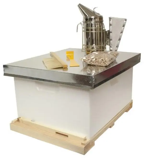 212 MAIN Beginner Beekeeping Kit (Harvest Lane Honey WWA-104) - Garden Hive Setup Tool, Includes Brush