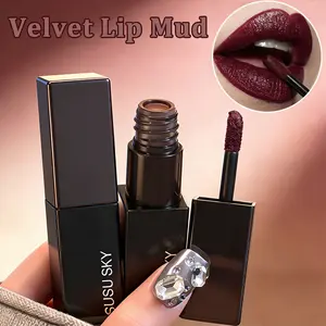 Limited Edition 7-Piece Gothic Liquid Lipstick and Lip Gloss Set for Winter: Long-lasting, non-fading, velvety matte texture, stylish tube design, perfect for creating eye-catching party and holiday makeup looks.lip gloss【1】