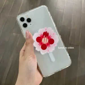 Blooming Flower Magsafe Phone Grip - Magnetic Pop Socket Kickstand - Gift for Fangirl