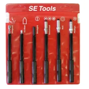 SE Tools 212 MAIN Non-Conductive Nylon Handle Torx Magnetic Screw Multi-Tool Set, for DIY Hobby Enthusiasts, Multi-Tool Tool Sets