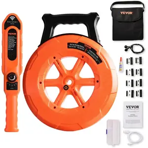 VEVOR Pipe Locators, 100ft/30m PVC Pipe Locators Underground, IP67 Waterproof Pipe Blockage Detector with Adjustable Sensitivity, Sewer Wall Scanner Plumbing Tool for PVC Plastic Metal Water PipesVEVOR Super Brand Day