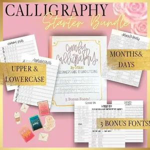 Monoline Basics | Comfy Calligraphy Starter Workbook