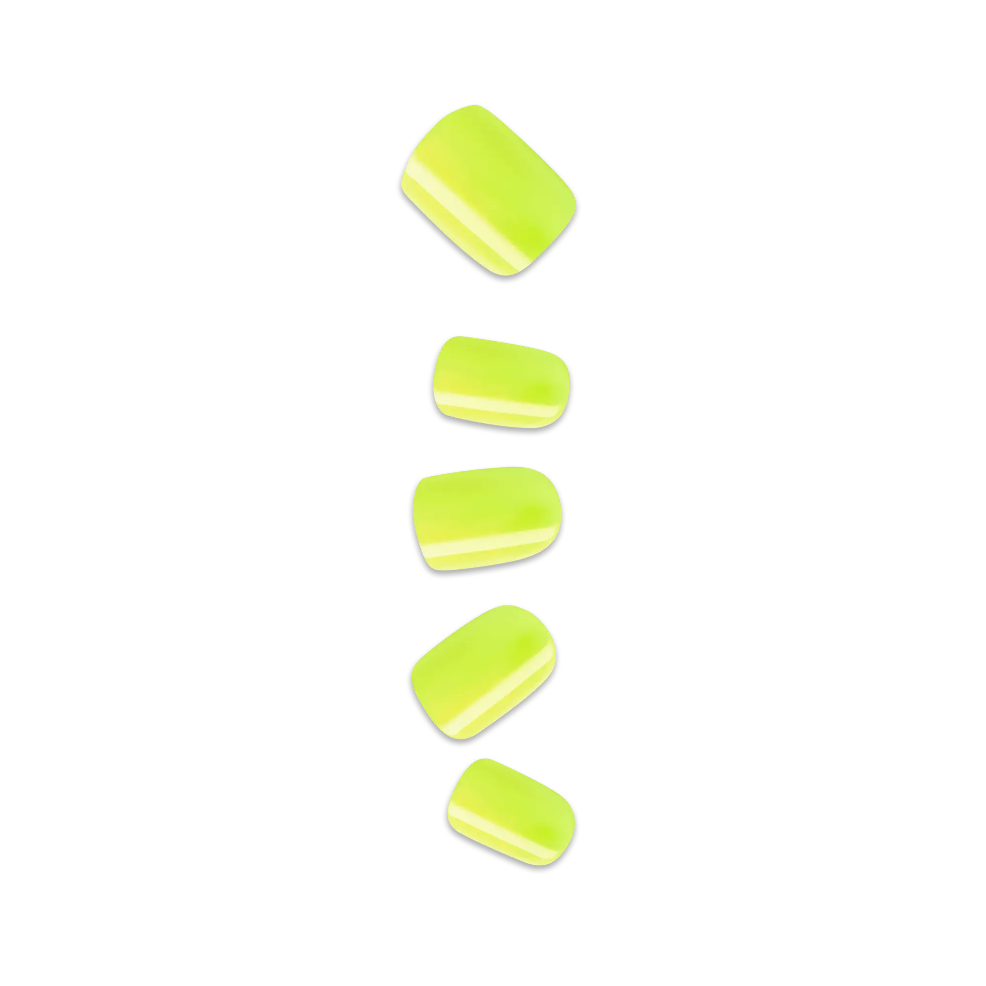 Impress Color No Glue Fake Press On Nails - Brillix | Solid, Yellow, Short, Squoval, Manicure