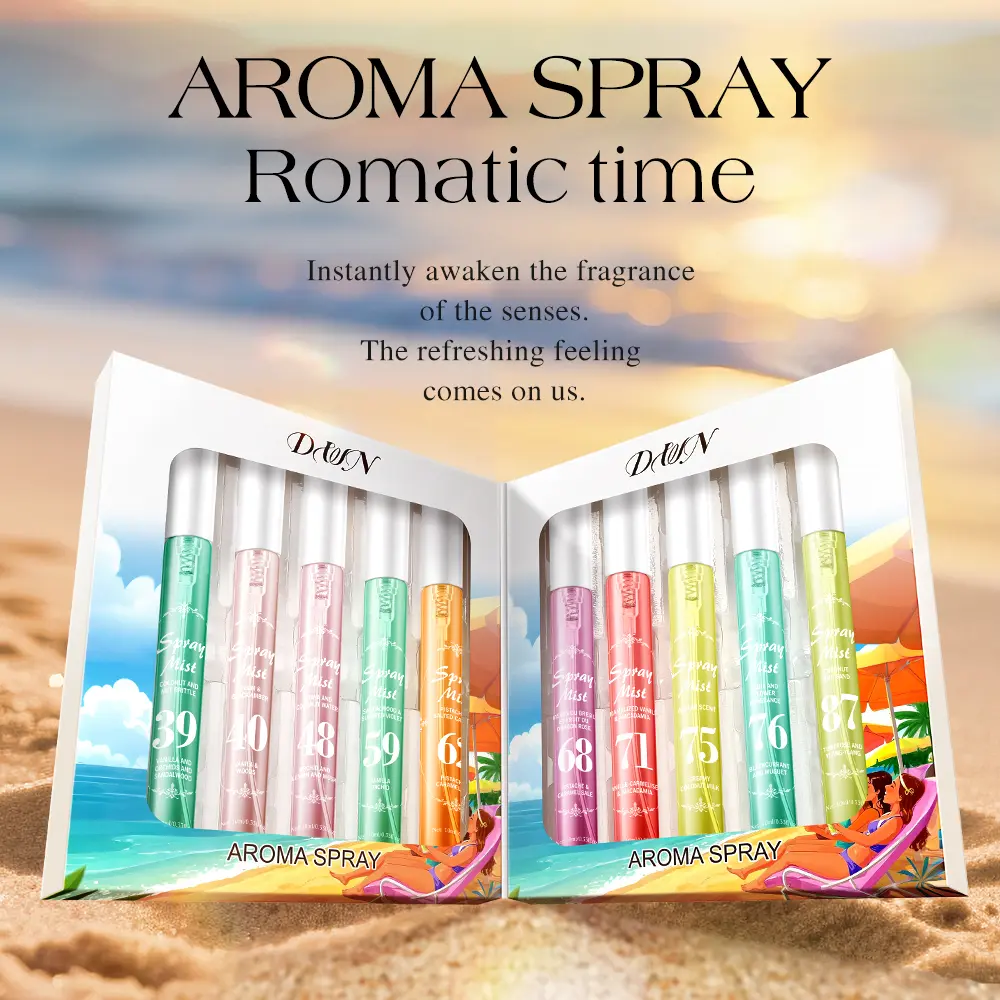Women's Fragrance Gift Set, 10-Piece Multi-Pack of 10ML Perfume Sprays, Alcohol-Free Vanilla Caramel Amber Scent, Spray