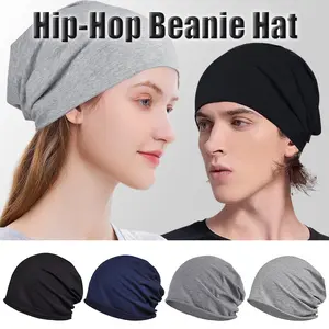 4pcs Men's & Women's Soft Blend Beanie - Lightweight Breathable Brimless Slouchy Skull, Stretch Fit for Running, Outdoor, Casual Wear, Unisex Winter Hat for All-Skill Levels & Machine Washable