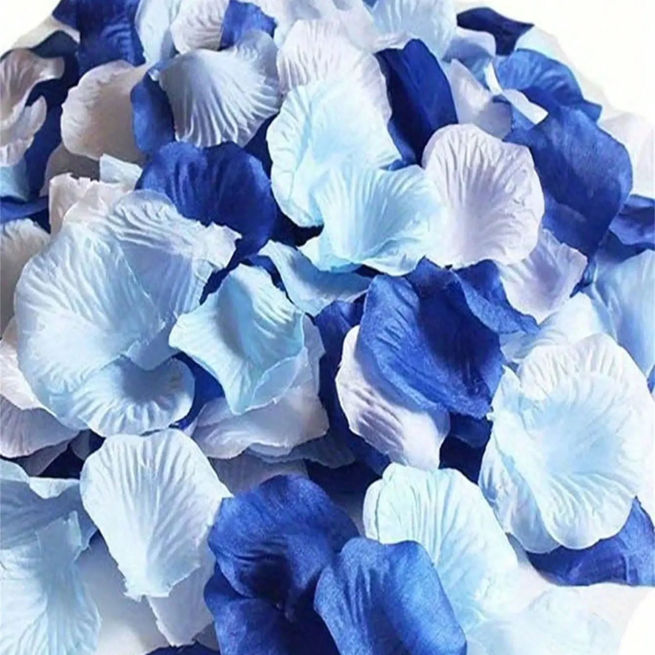 300/600/900pcs Mixed Blue and Artificial Rose Petals, Flowers, Decorative Artificial Flowers, Wedding Decor, Party Supplies, Aisle Décor, Confetti, Proposal Gifts, Artificial Flower Decorations