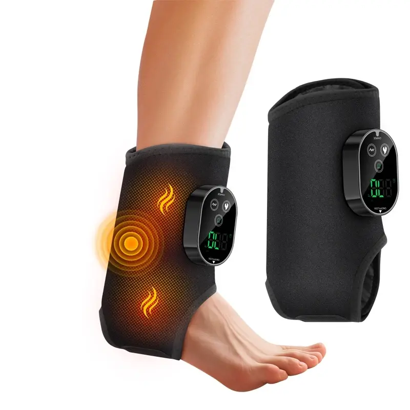 4-In-1 Electric Foot Ankle Massager Vibration & Heating Pad, Muscle Relaxation Elbow Pain Relief, Winter Warmth, Home Use, Foot Massagers