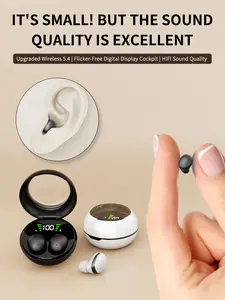 Mini portable, uncompromising sound quality, compact and high aesthetic value, invisible when in the ear, mini headphones | invisible wearing+high-definition calling