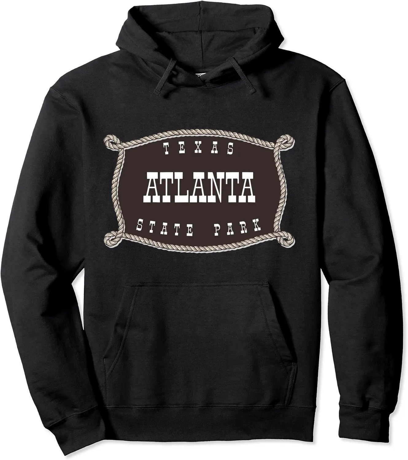 Atlanta State Park Texas TX Rope and Lasso Cowboy Pullover Hoodie - Keithhodges Shop 20B09LXT5VLK