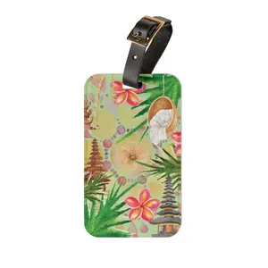 Tropical Colorful Bali Indonesia Inspired Tropical Travel Luggage Tags