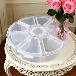 Transparent multifunctional storage box set handmade DIY jewelry material storage box detachable plastic storage box earring jewelry box tool classification storage box