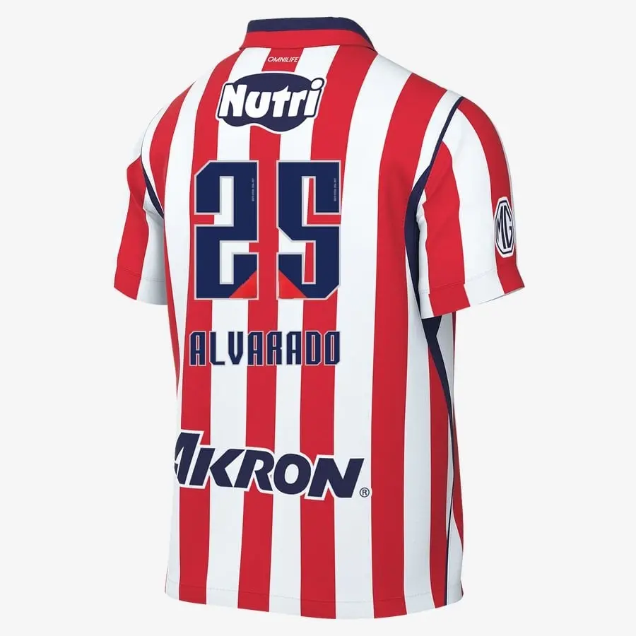 Roberto Alvarado #25 Chivas Football Home Jersey 26/27