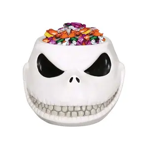 Disney Jack Skellington Head Candy Bowl Decoration
