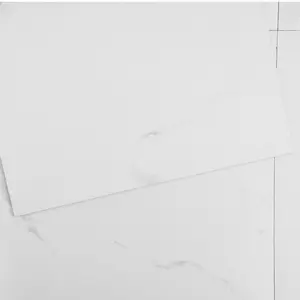 summervibes Self-Adhesive Vinyl Tiles, 12x12 in 50 Pcs 1.5mm Thick Peel Stick White Marble Texture DIY Friendly Flooring for Kitchen Floors, Home Decor Projects