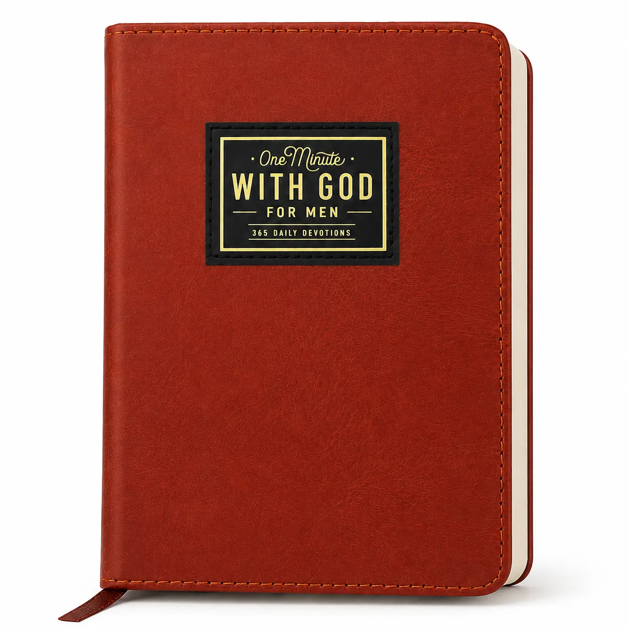 Men's Faux-Leather Prayer Journal Notebook - Guided Daily Devotionals Bundle, Office Stationery for Bible Study, Mens Gifts for Dad
