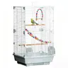 Basic Bird Cage 24.8inch Parrot Cage 24.8 x 14.6 x 11 with Ladder Horizontal Bar 2 Feeders for Small Birds Painted Metal PP Plastic Wood Roosting Perch