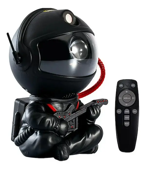 Astronaut galaxy night light with stars, nebula, and rotating head – remote-controlled, turns any space into cosmic vibes, Novelty Light