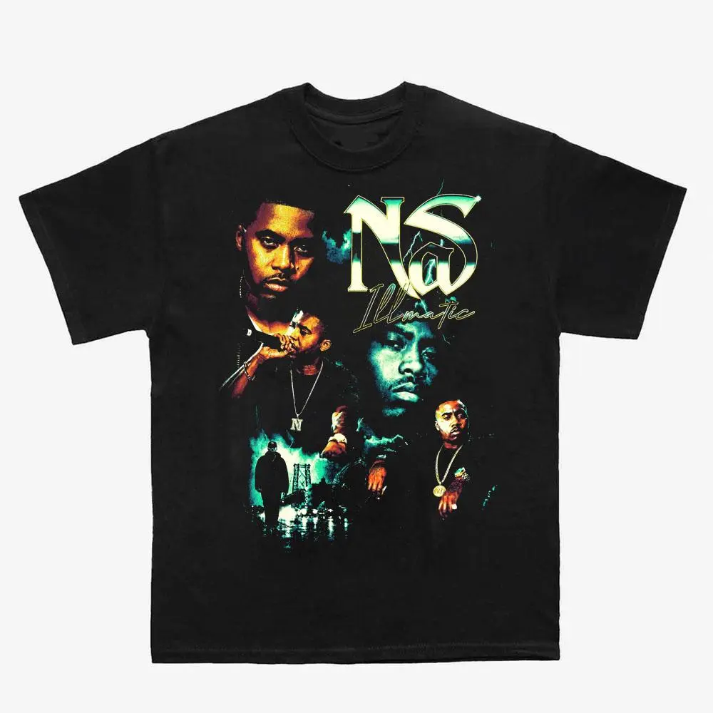 Vintage Nas T-Shirt, Hip Hop Graphic Tee, Unisex Heavy Cotton Shirt