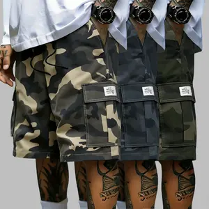 3-Pack Street Style Multi-Color Camouflage Cargo Shorts for Men — Loose Fit, Casual, Versatile Outdoor Pants, Streetwear, Sports,