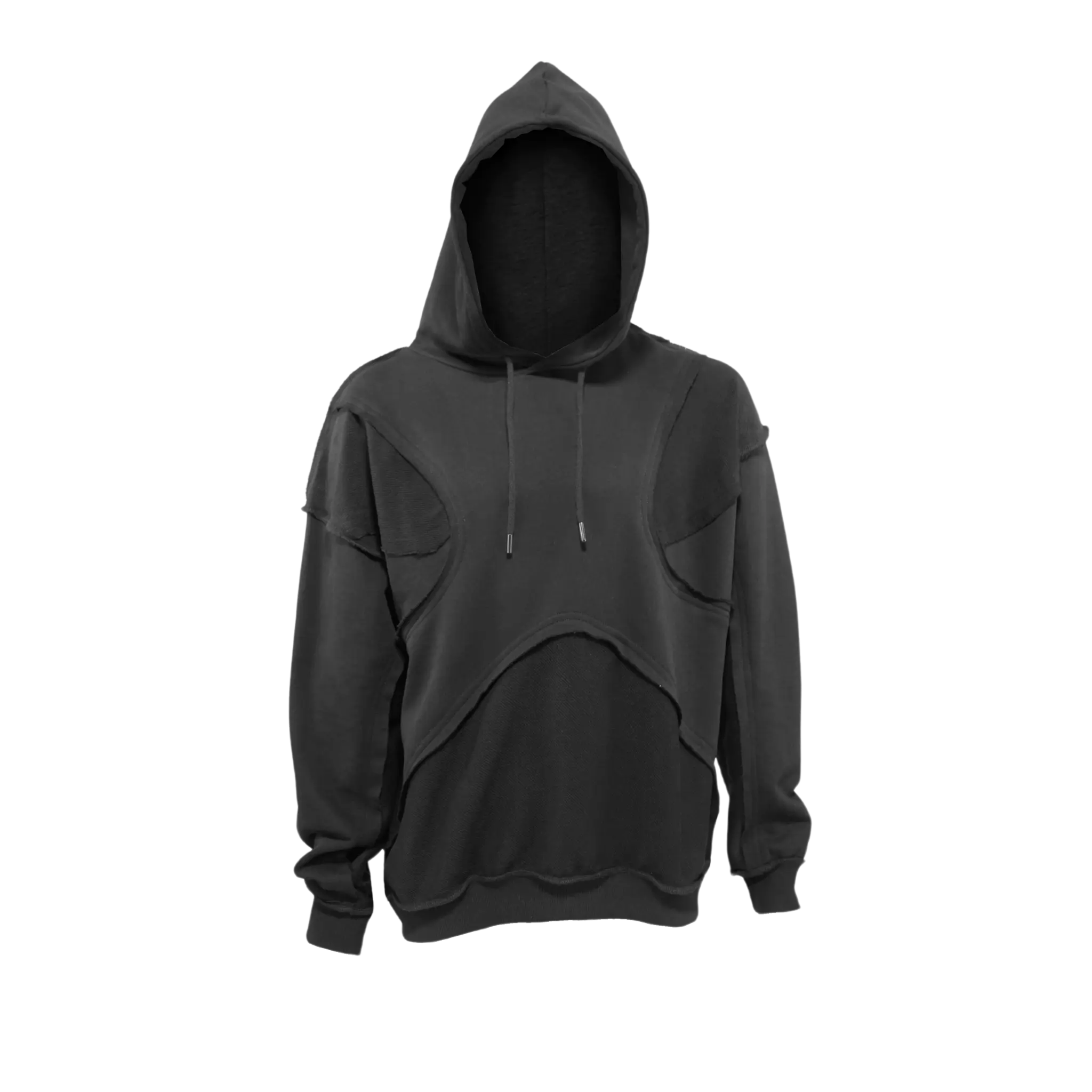 X Ripped Hoodie Heavyweight Cotton