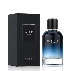 VLONIS Wild Eau de Parfum for Men 3.4 Oz – Fresh Woody Citrus Cologne Long Lasting | Bergamot Amber Vetiver Aquatic Fragrance 100ml