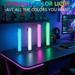 RGB LED Desk Lamp with Remote & App Control Voice Activated 8 Modes for Gaming Room Decor Desktop Lamp Enhances Ambiance