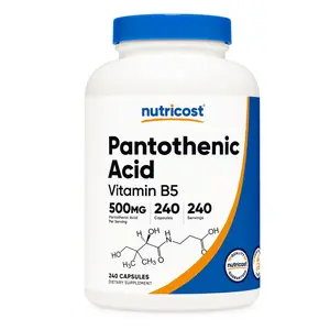 Nutricost Pantothenic Acid (Vitamin B5) Supplement - 500mg, 240 Capsules